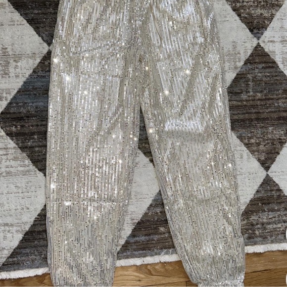 Never Worn - One Size High Rise Pull-On Sequin Pants! - Picture 2 of 5